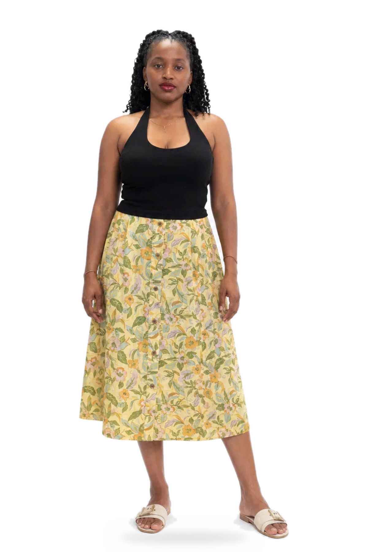 Senza digital twin render — full-body studio portrait