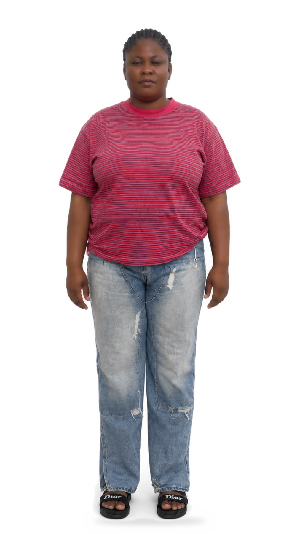 Senza render — same person, studio pose two